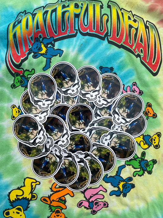 Just Here For The Zipline Stealie Sticker (ITYSL)