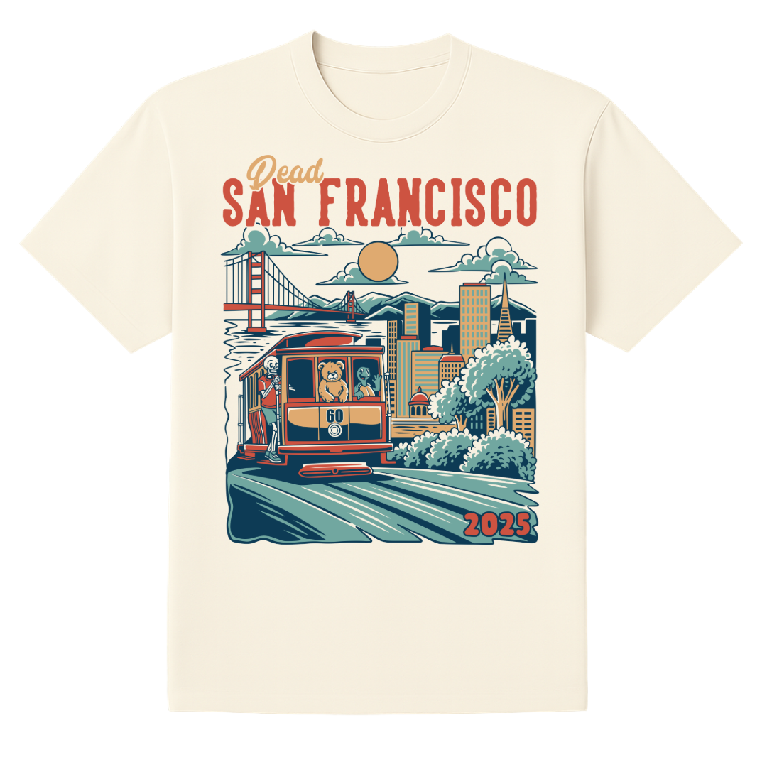 Dead San Francisco 2025 Cable Car T-Shirt
