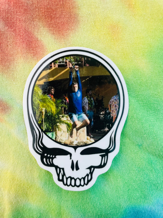 Just Here For The Zipline Stealie Sticker (ITYSL)