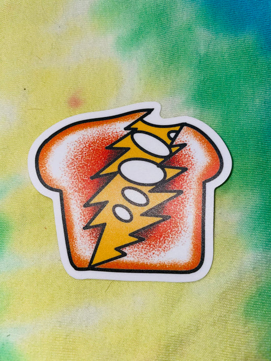 Grilled Cheese Bolt Sticker
