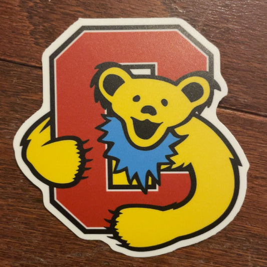 Dancing Bear Red "C" Sticker